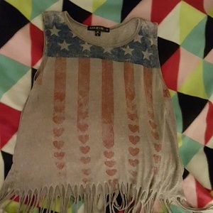 Almost Famous Fringe Crop Top